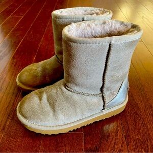 Grey & Silver Suede UGG Boots